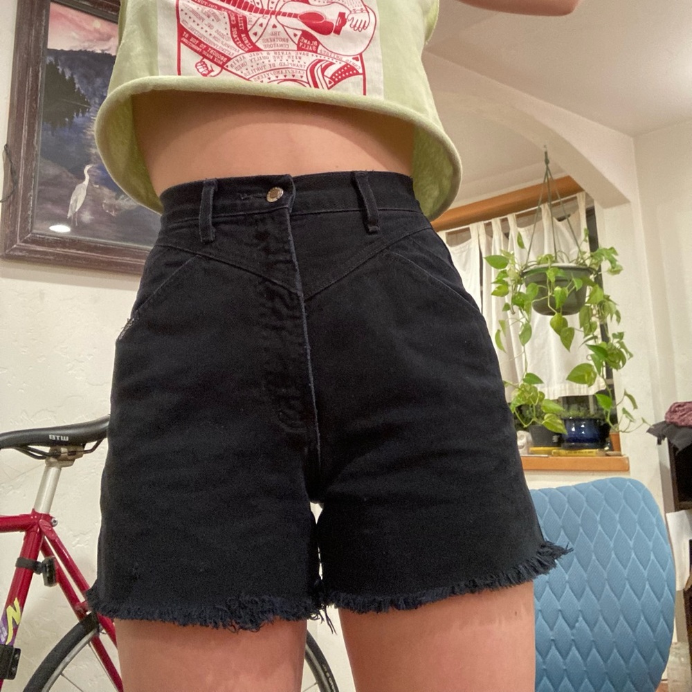 Black Cutoff Rockies Shorts
